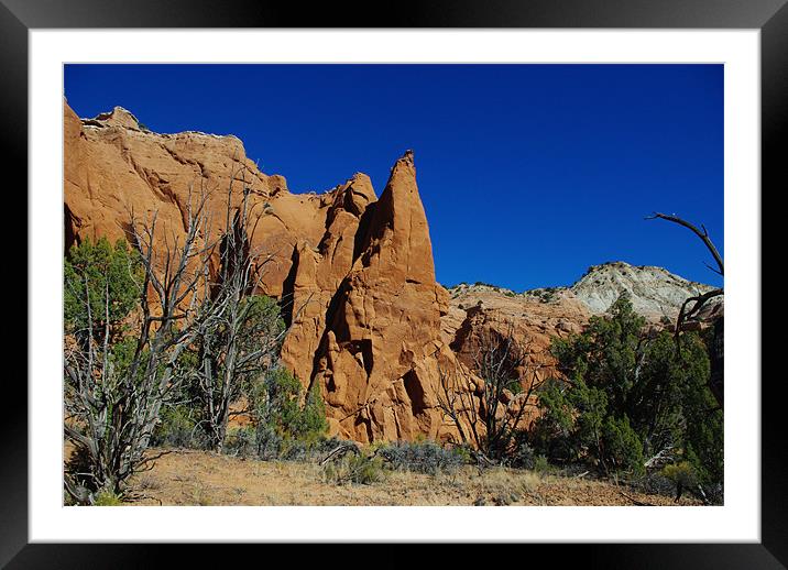 Kodachrome impression, Utah Framed Mounted Print by Claudio Del Luongo