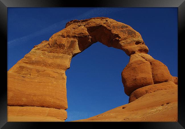Powerful and gigantic Delicate Arch, Arches Nation Framed Print by Claudio Del Luongo