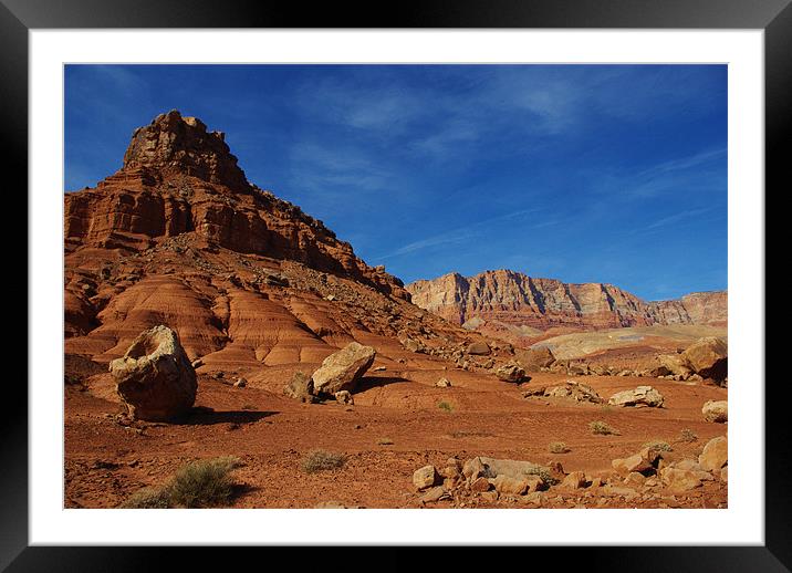 Vermillion Cliffs, Arizona Framed Mounted Print by Claudio Del Luongo