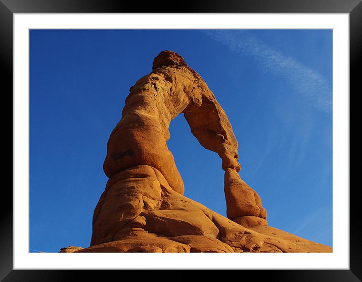 Delicate Arch, Utah Framed Mounted Print by Claudio Del Luongo
