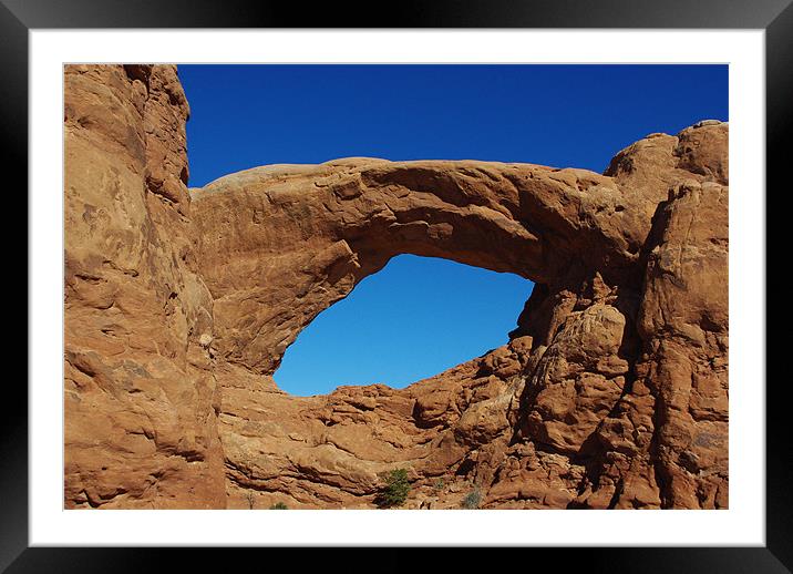 Big Arch, Utah Framed Mounted Print by Claudio Del Luongo