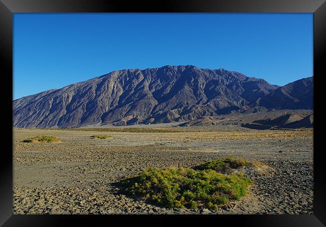 Death Valley impression Framed Print by Claudio Del Luongo