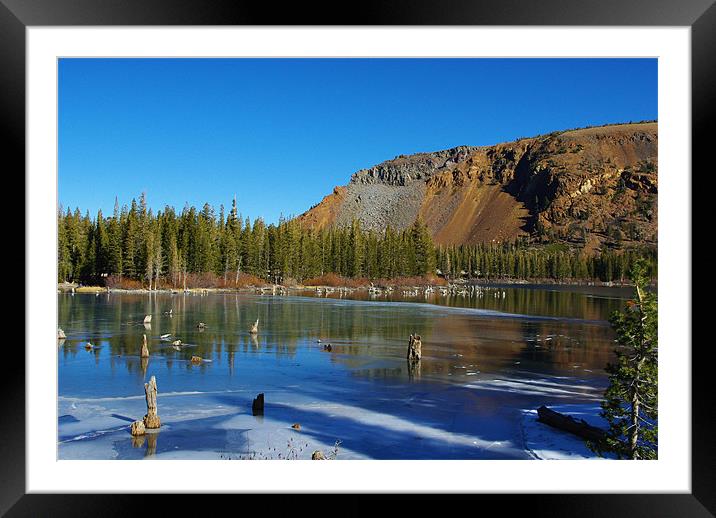 Near Mammoth Lakes, California Framed Mounted Print by Claudio Del Luongo