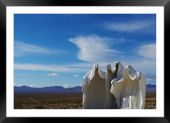 Rhyolite ghosts, Nevada Framed Mounted Print by Claudio Del Luongo