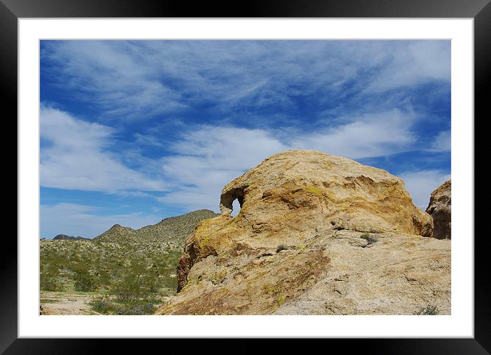 Near Christmas Tree Pass, Nevada Framed Mounted Print by Claudio Del Luongo