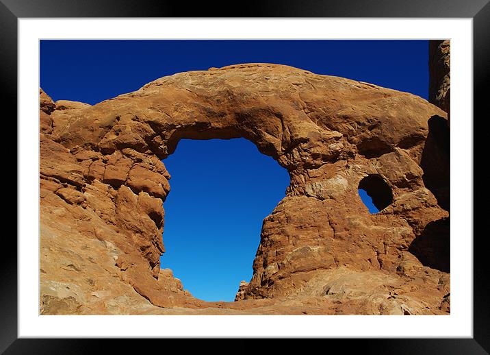 Big arch, Utah Framed Mounted Print by Claudio Del Luongo