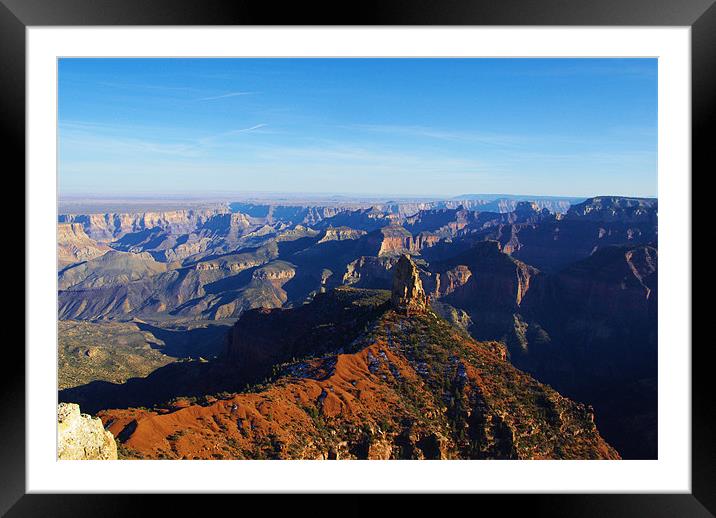 Grand Canyon North Rim, Arizona Framed Mounted Print by Claudio Del Luongo