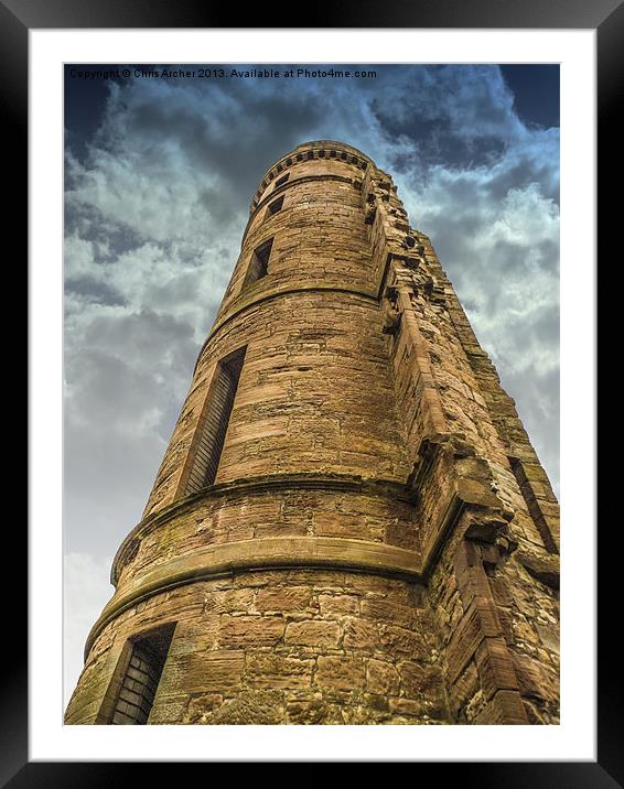 Eglinton Castle Towering Framed Mounted Print by Chris Archer