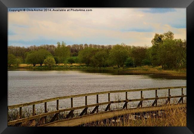 Calm Eglinton Lake Framed Print by Chris Archer