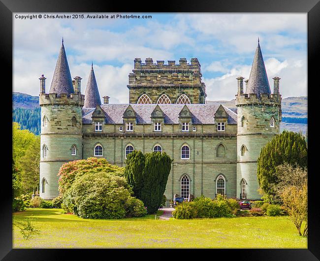  Imposing Inverary Castle Framed Print by Chris Archer