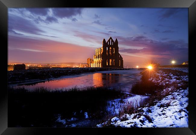 Whitby Abbey Framed Print by mark davis