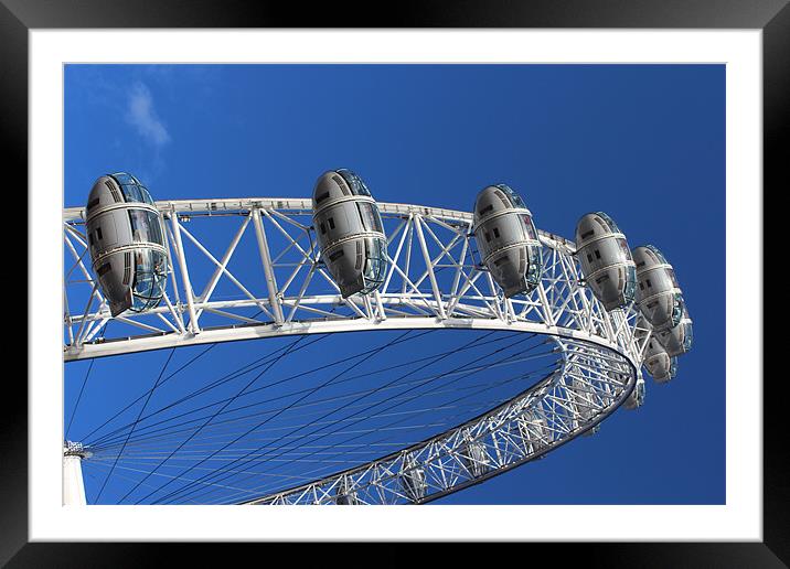 The London Eye Framed Mounted Print by Paula Guy