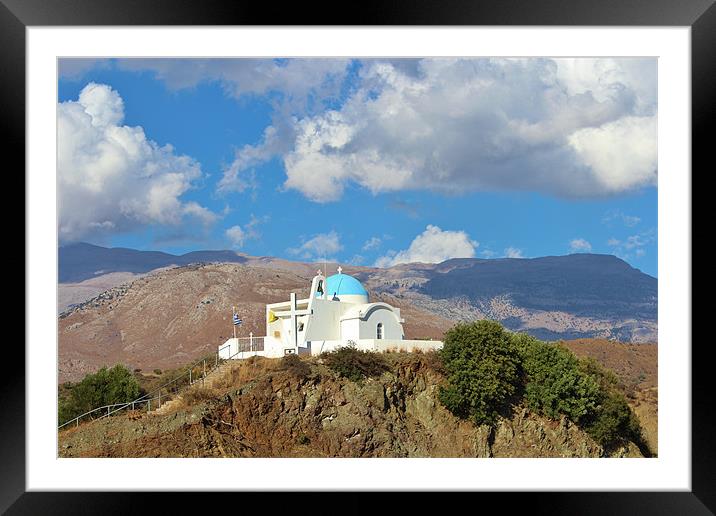 Church In The Mountains Framed Mounted Print by Paula Guy