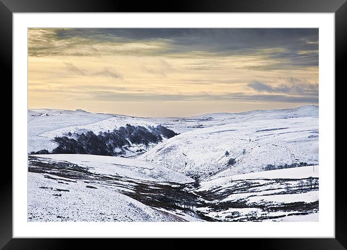 Winter at Axe Edge Moor Framed Mounted Print by Philip Berry