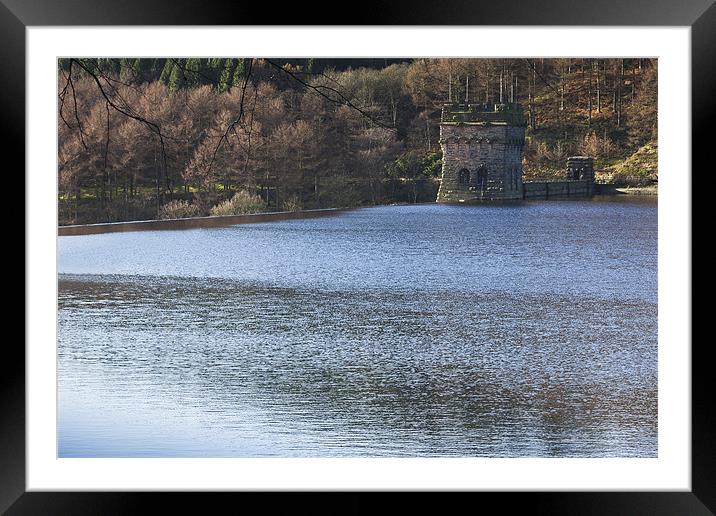 Overflowing Derwent Dam Framed Mounted Print by Philip Berry