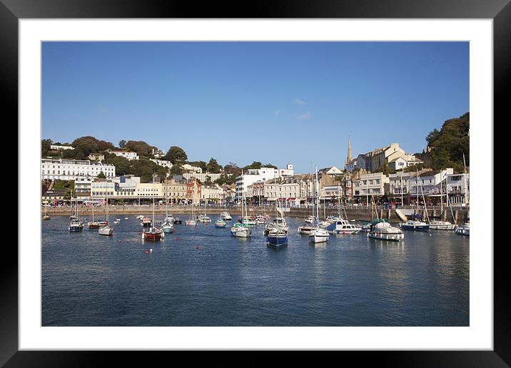 Tranquiliy, Torquay Harbour Framed Mounted Print by Philip Berry