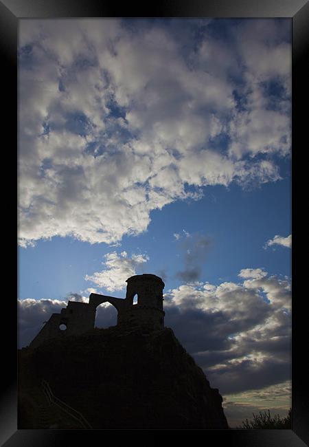 Mow Cop Castle Sunset Framed Print by Philip Berry