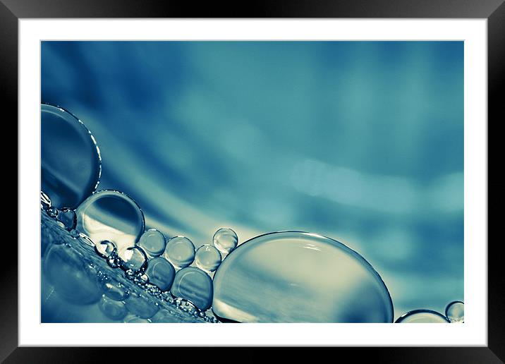 Oil Bubbles Framed Mounted Print by Ivan Yonkov