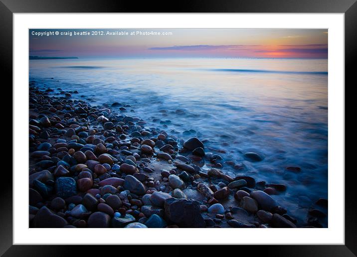 Arbroath Sunrise Framed Mounted Print by craig beattie