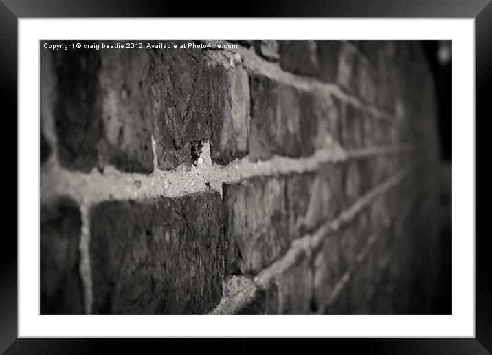 Brick Wall Framed Mounted Print by craig beattie