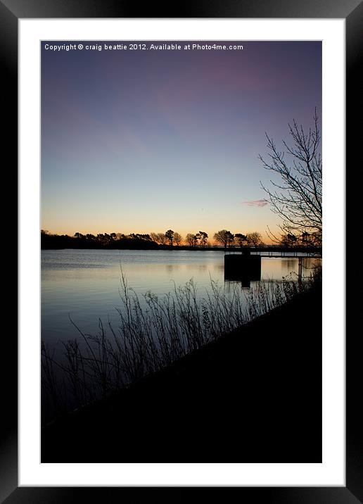 Monikie Pre Sunrise Framed Mounted Print by craig beattie