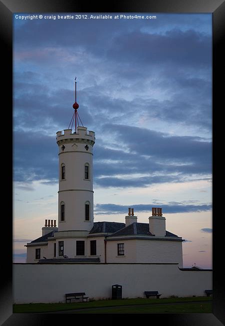 Arbroath Signal Tower Framed Print by craig beattie