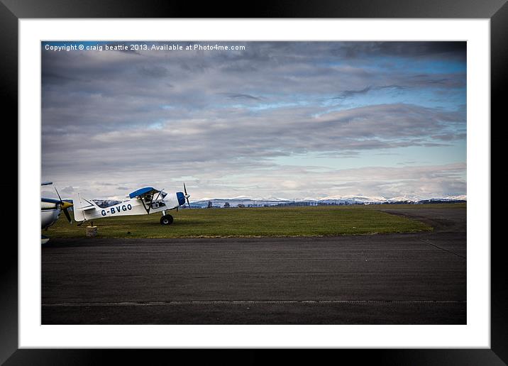 Perth Airfield Framed Mounted Print by craig beattie