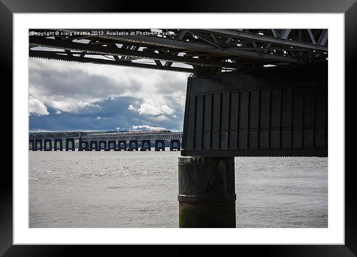 Here Comes The Train Framed Mounted Print by craig beattie