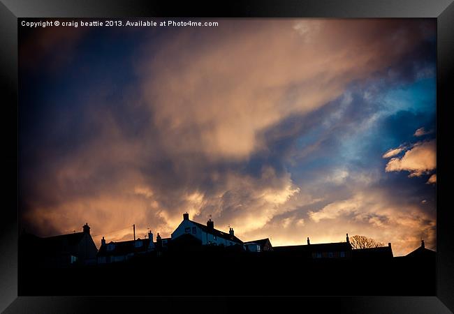 Angry Sky Framed Print by craig beattie