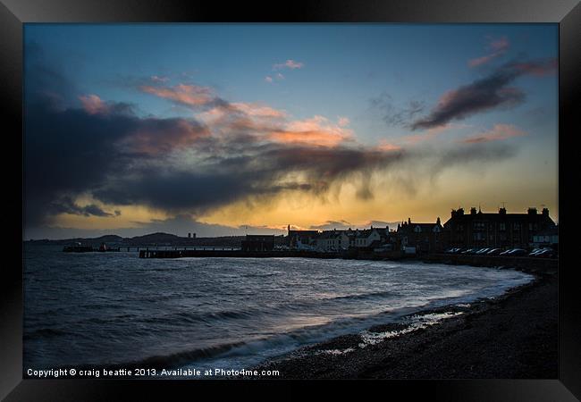 Broughty Ferry Harbour Framed Print by craig beattie