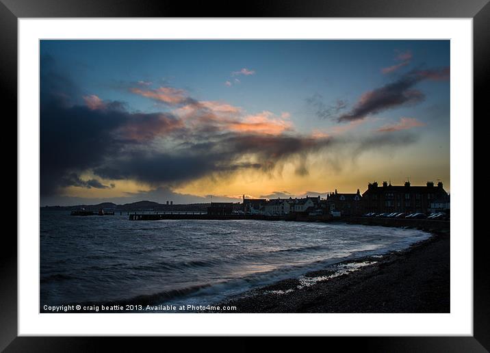 Broughty Ferry Harbour Framed Mounted Print by craig beattie