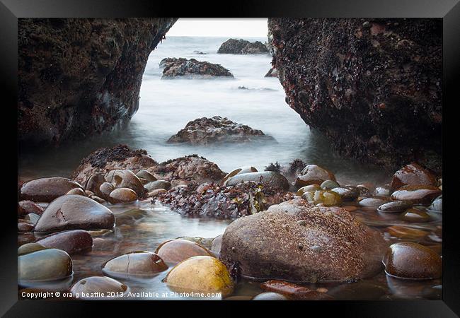 Shiny Pebbles Framed Print by craig beattie