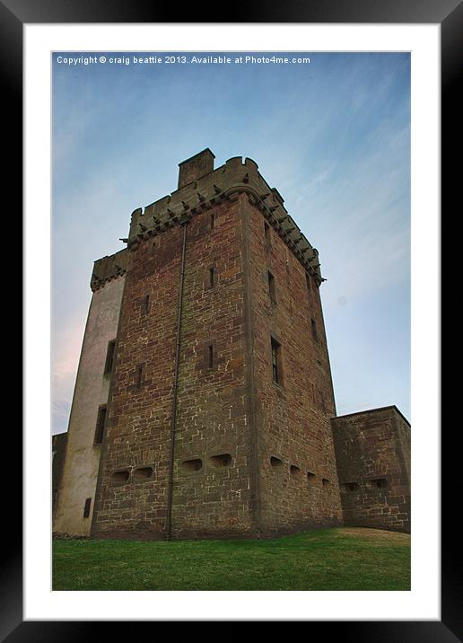 Broughty Castle Keep Framed Mounted Print by craig beattie