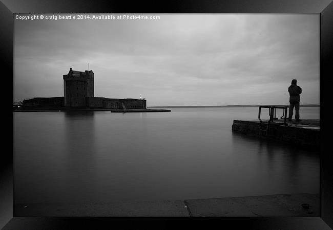 Just a man and a castle Framed Print by craig beattie