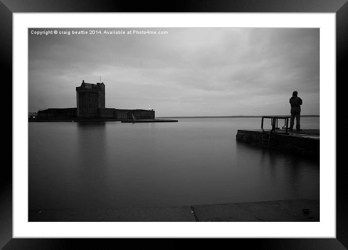 Just a man and a castle Framed Mounted Print by craig beattie