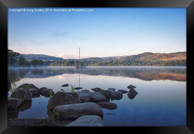  Lonely Boat Framed Print by craig beattie