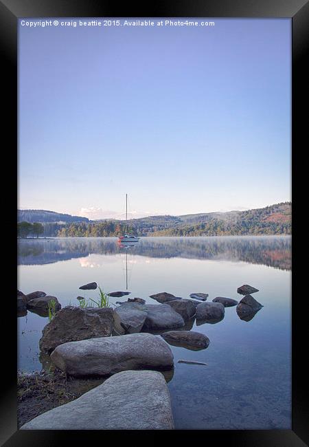  Loch Ard Boat Framed Print by craig beattie