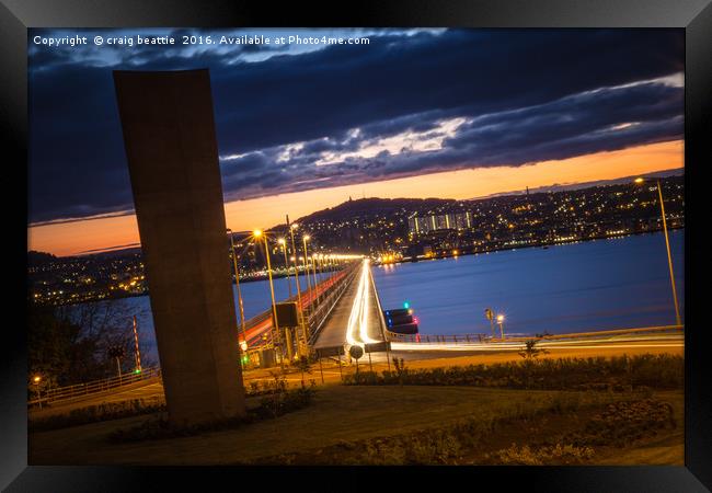 All lights point to Dundee Framed Print by craig beattie