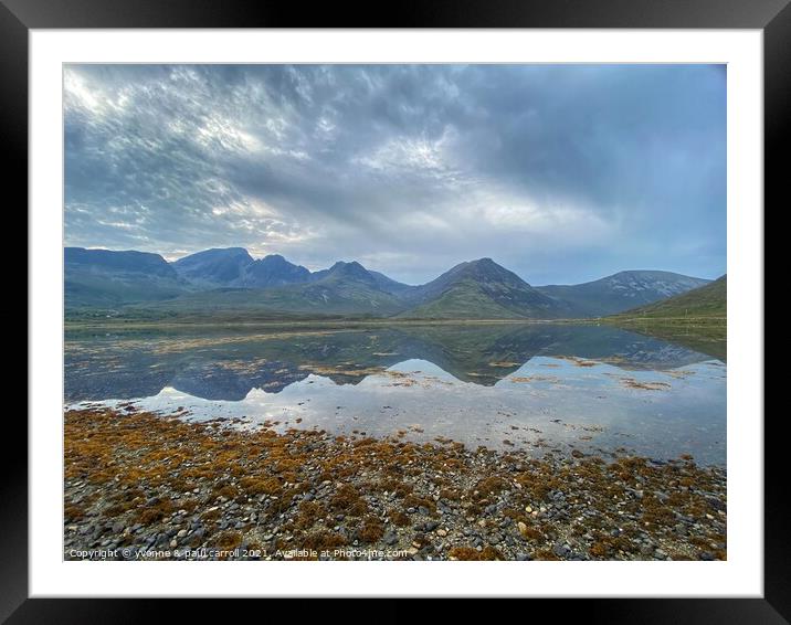 The Cuillin Mountains on the Isle of Skye Framed Mounted Print by yvonne & paul carroll