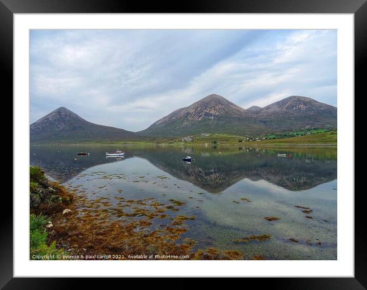 Loch Slapin, Elgol, Isle of Skye Framed Mounted Print by yvonne & paul carroll