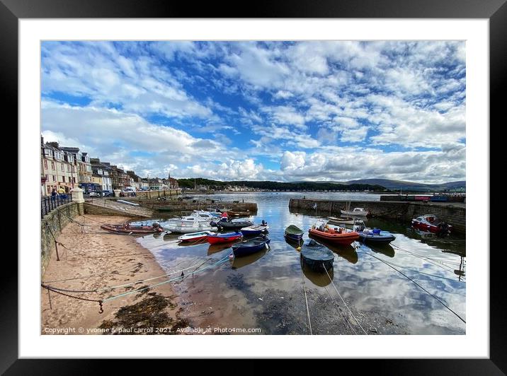 Millport harbour Framed Mounted Print by yvonne & paul carroll