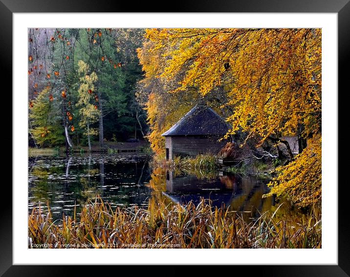 Loch Dunmore, Pitlochry Framed Mounted Print by yvonne & paul carroll