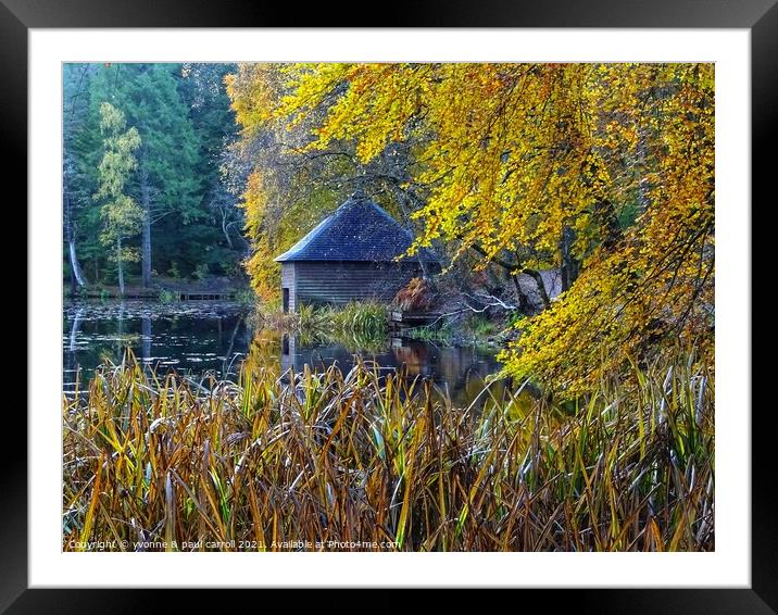 Loch Dunmore, Pitlochry Framed Mounted Print by yvonne & paul carroll