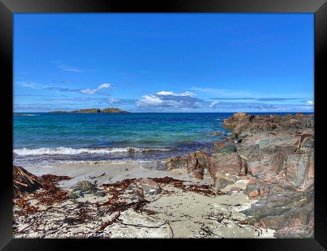 White Beach, Isle of Iona Framed Print by yvonne & paul carroll