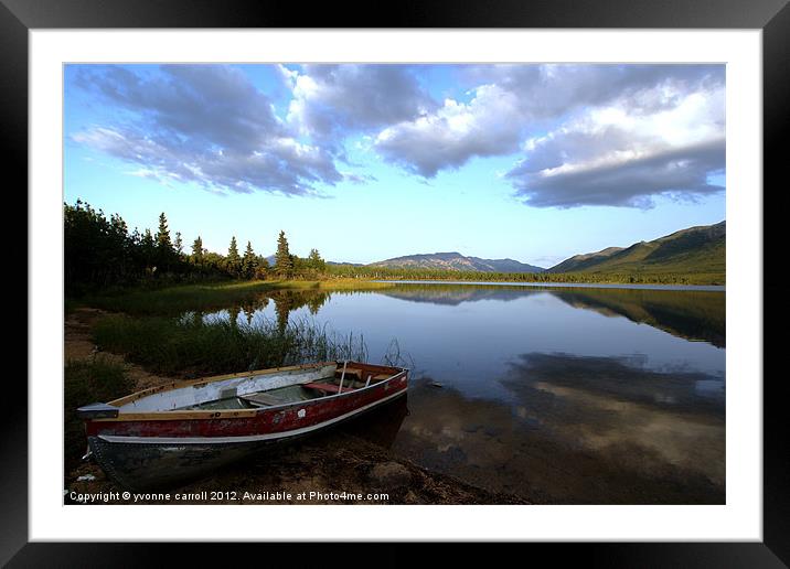 Denali Lakeview Framed Mounted Print by yvonne & paul carroll