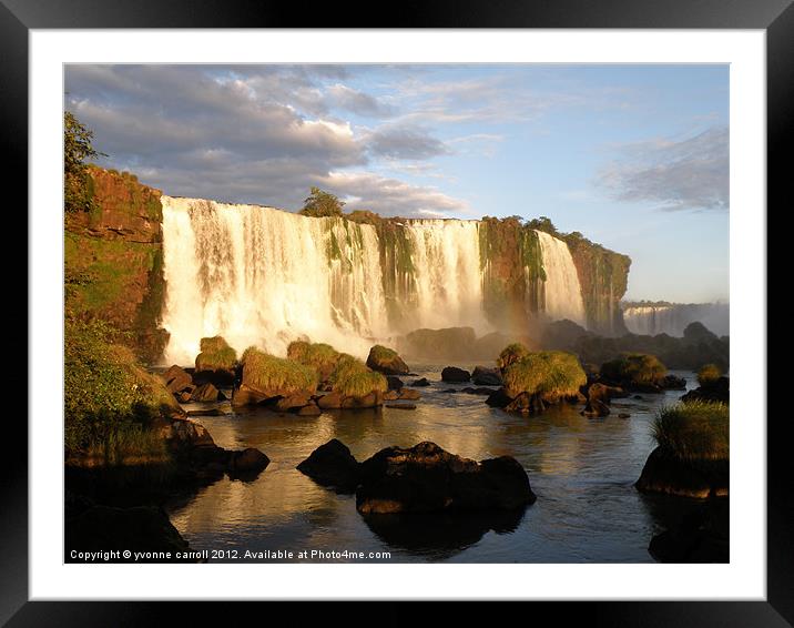 Iguassu Falls, Brazil (2) Framed Mounted Print by yvonne & paul carroll
