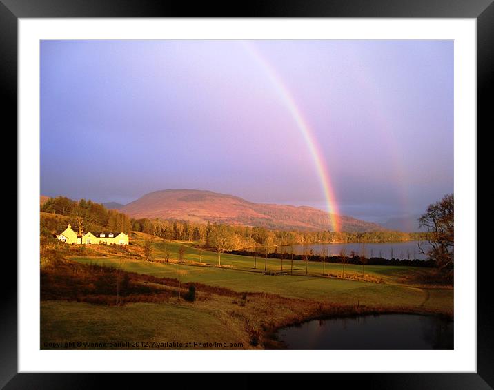 The Carrick - Rainbow Framed Mounted Print by yvonne & paul carroll