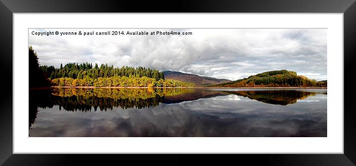  The Trossachs Panorama Framed Mounted Print by yvonne & paul carroll