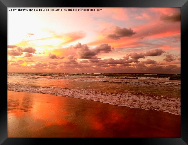  Varadero sunset Framed Print by yvonne & paul carroll