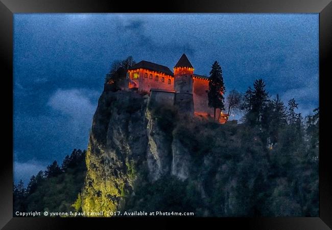 Bled Castle, Slovenia Framed Print by yvonne & paul carroll